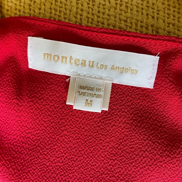 🚨 NEW Red Peplum Blouse ruffle sleeve - Picture 6 of 6